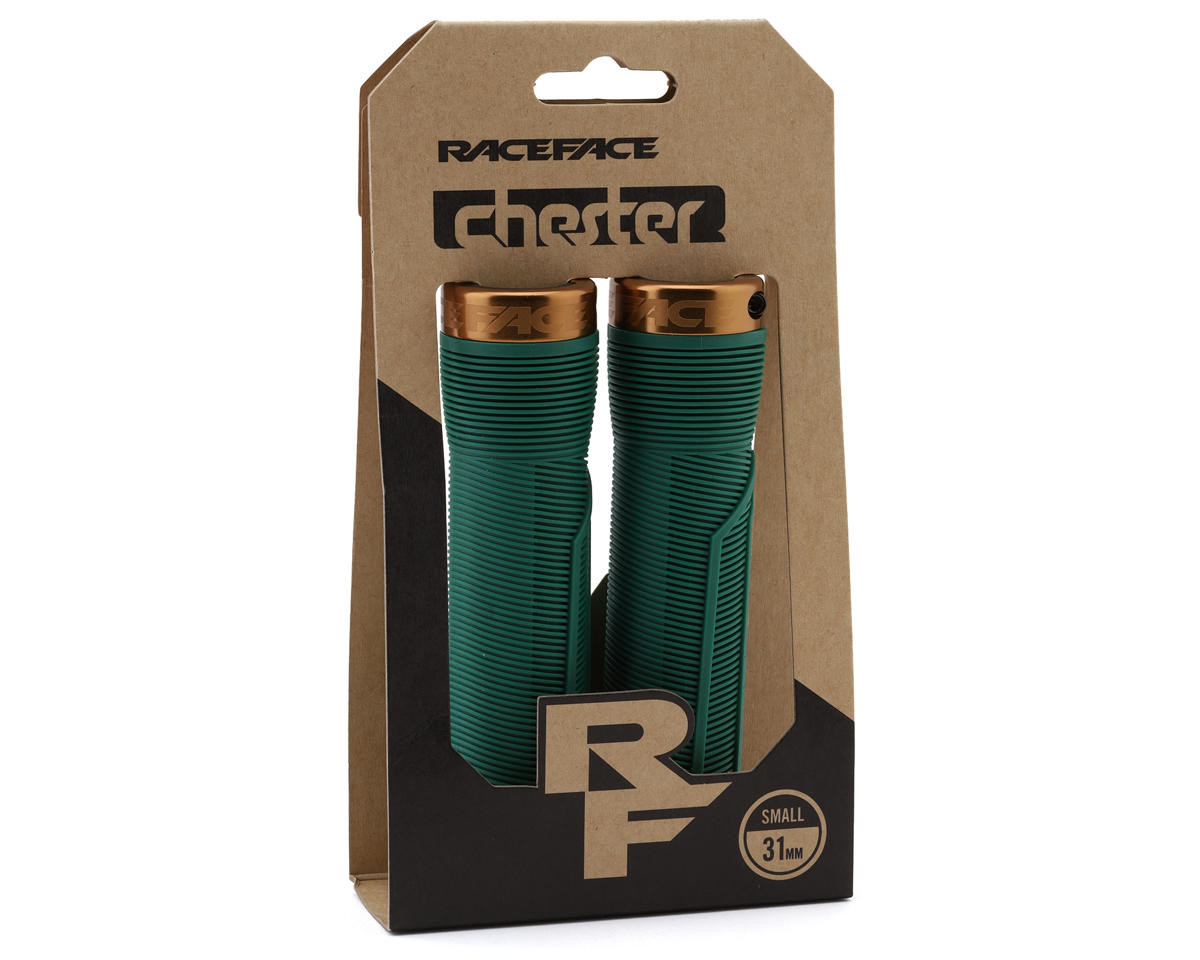 Race Face Chester Lock-On Grips (Forest Green/Kash Money)