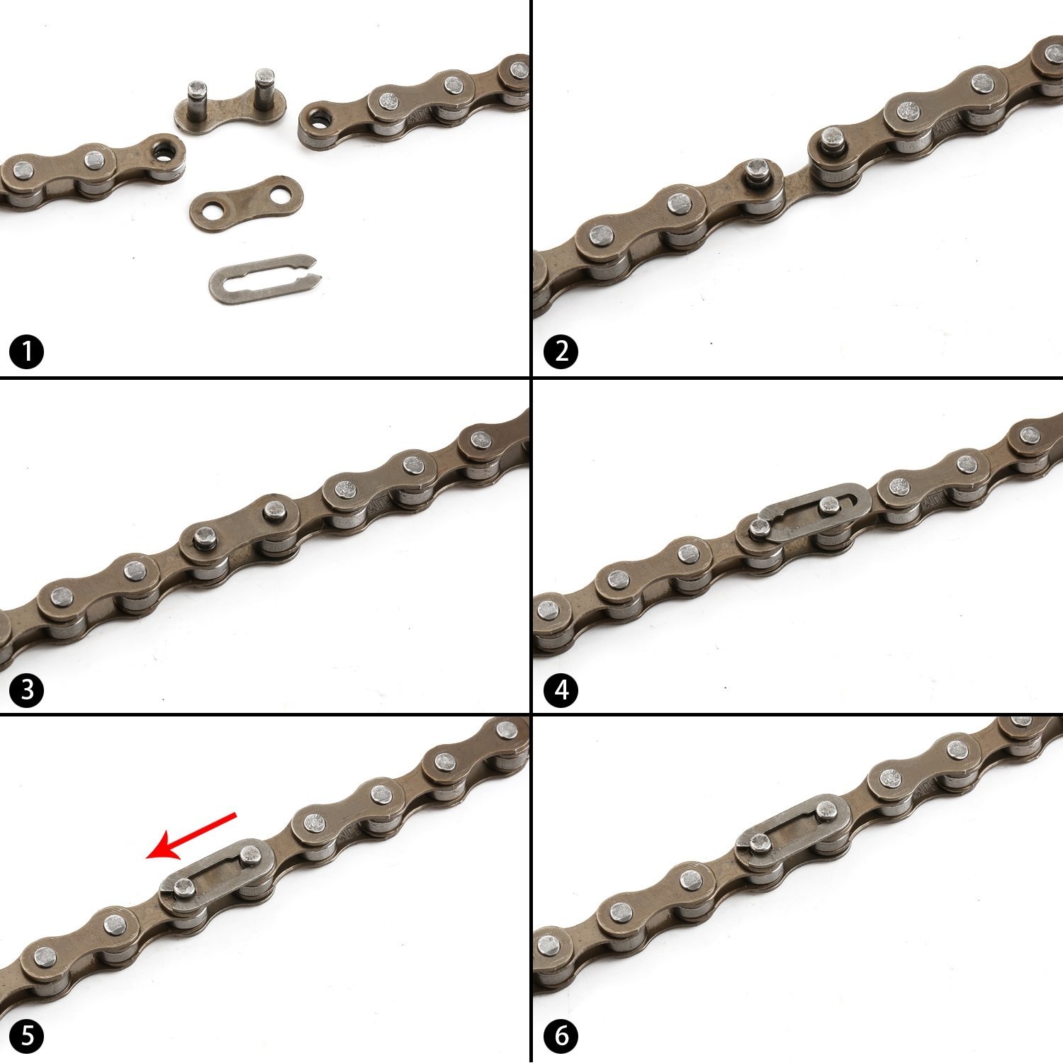 Smooth Lubrication Single-Speed Chain 116 Links, Corrosion-Resistant Alloy Steel