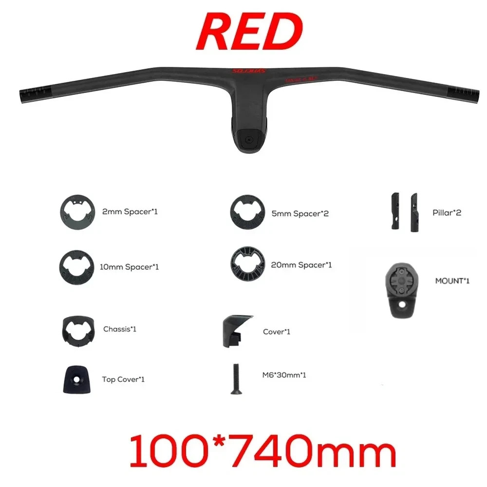 SYNCROS -20 Degrees Carbon Fibre Integrated Mountain Bicycle Handlebar 740MM