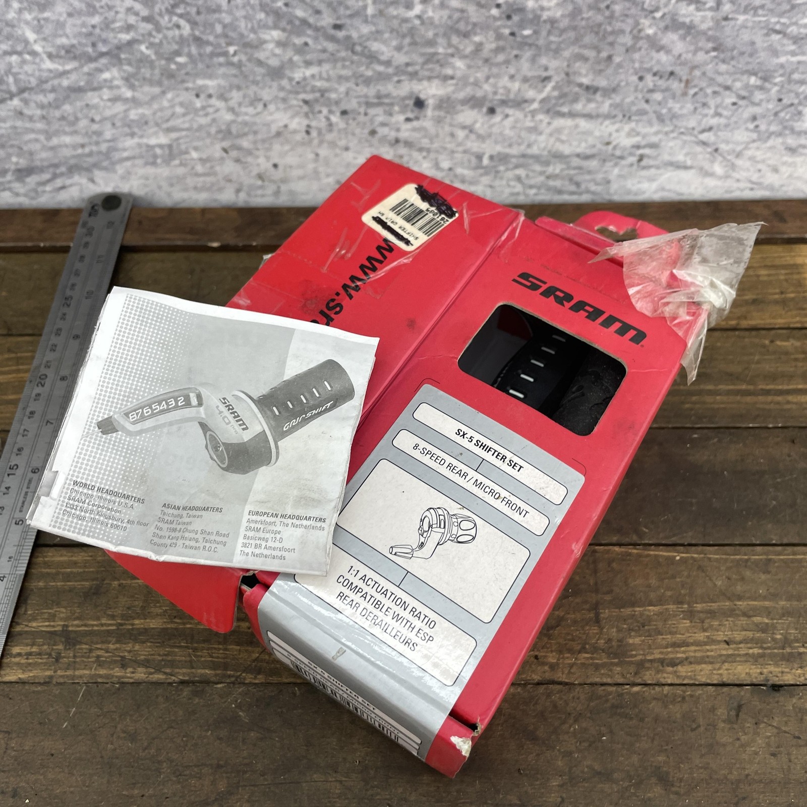 SRAM SX-5 Shifter Set 8-Speed Rear Micro Front 1:1 ESP Compatible New Boxed