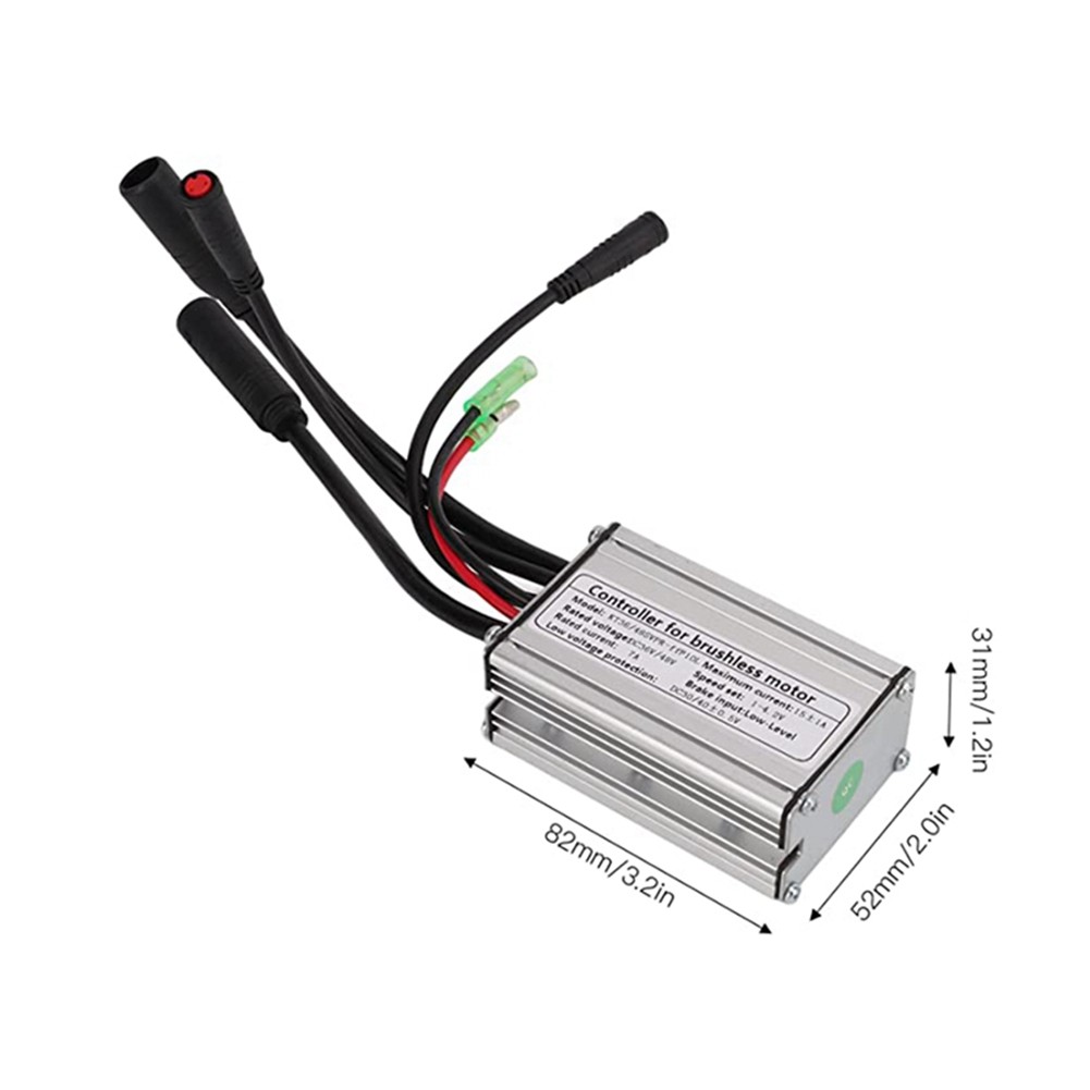 E-Bike Controller 36V / 48V 9 Tubes 15A Connector Controller for 36V / 48V5210