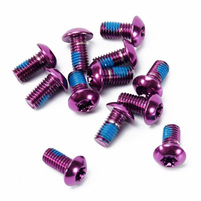 x12 MTB/ROAD Bicycle Disc Brake Rotor Bolts T25 M5x10mm For Hope TRP TEKTRO etc