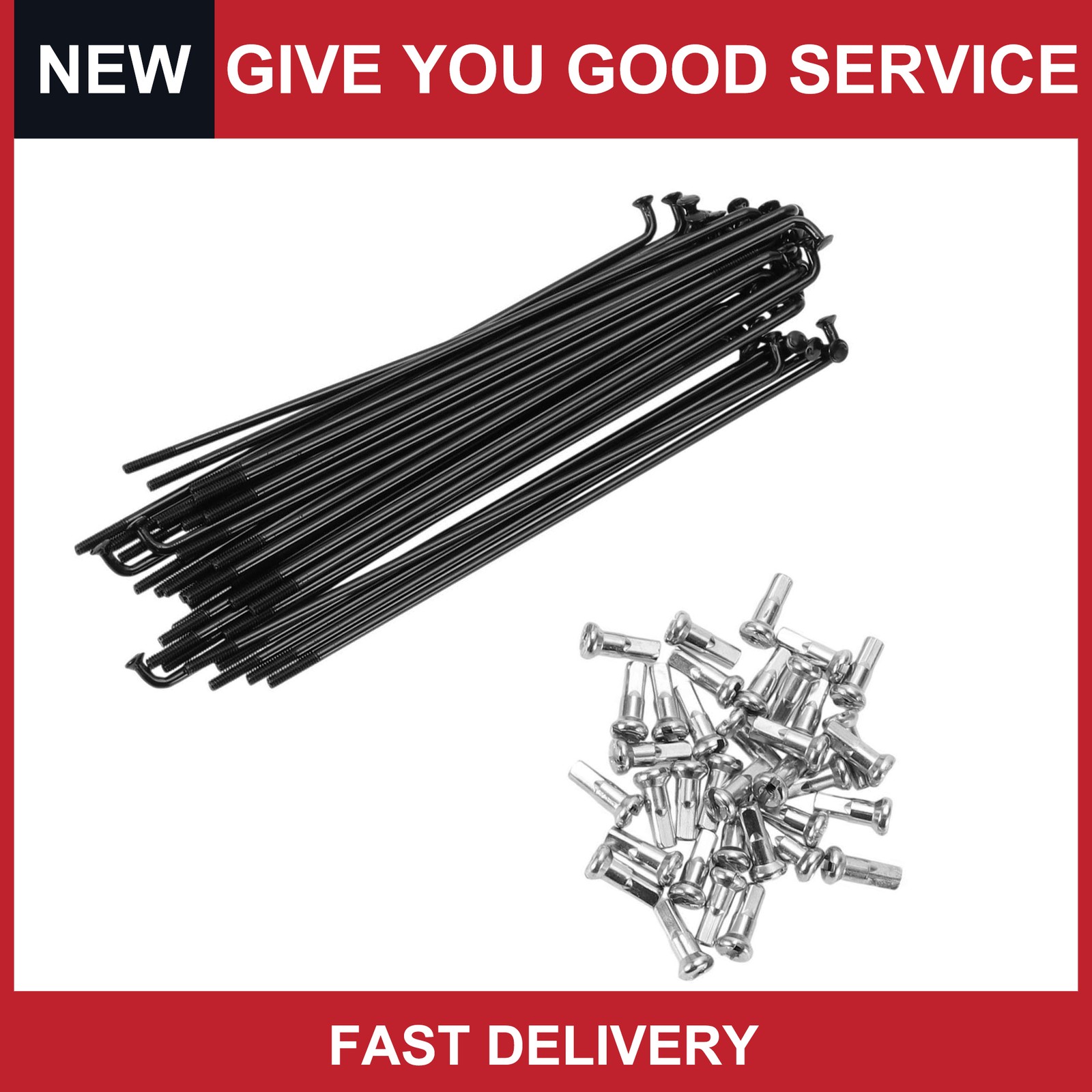Bike Bicycle Spokes 14G 120MM Mountain Bike Spokes steel Black 36 Pcs