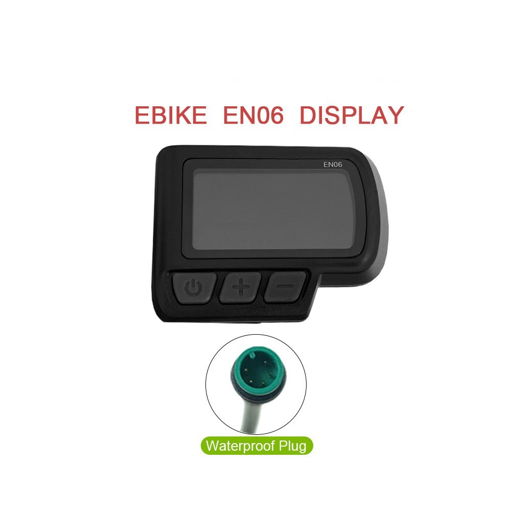 E-Bike LCD Display EN06 24V 36V 48V with SM/WP Plug for Scooter Electric Bicycle