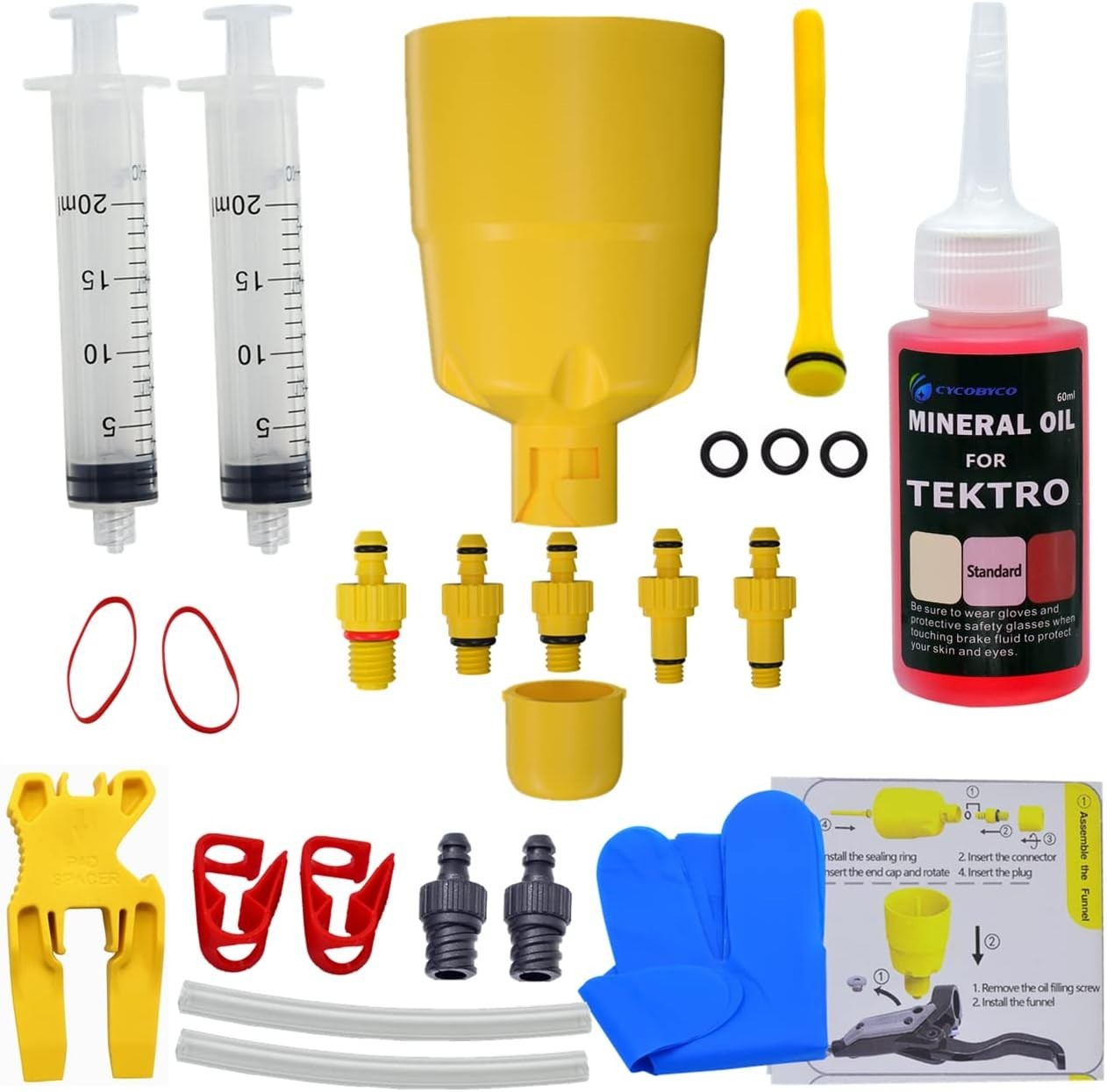 Bleed Kit for TEKTRO-TRP Hydraulic Disc Brakes I Bicycle Brakes Service Kit I…