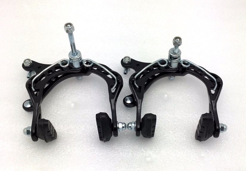 2000A BICYCLE BIKE ALUMINUM SIDE PULL BRAKE CALIPER MTB BMX BLACK FRONT + REAR