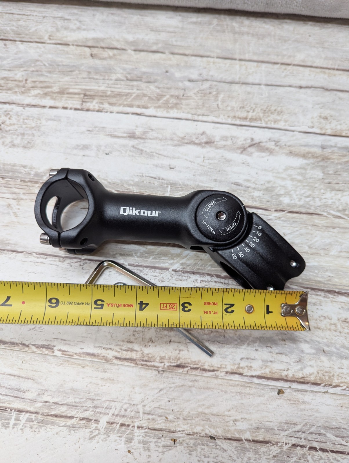 Bike Stem Adjustable 60 Degree 31.8Mm (1-1/4″) / 25.4Mm (1″) Handlebar Stem for