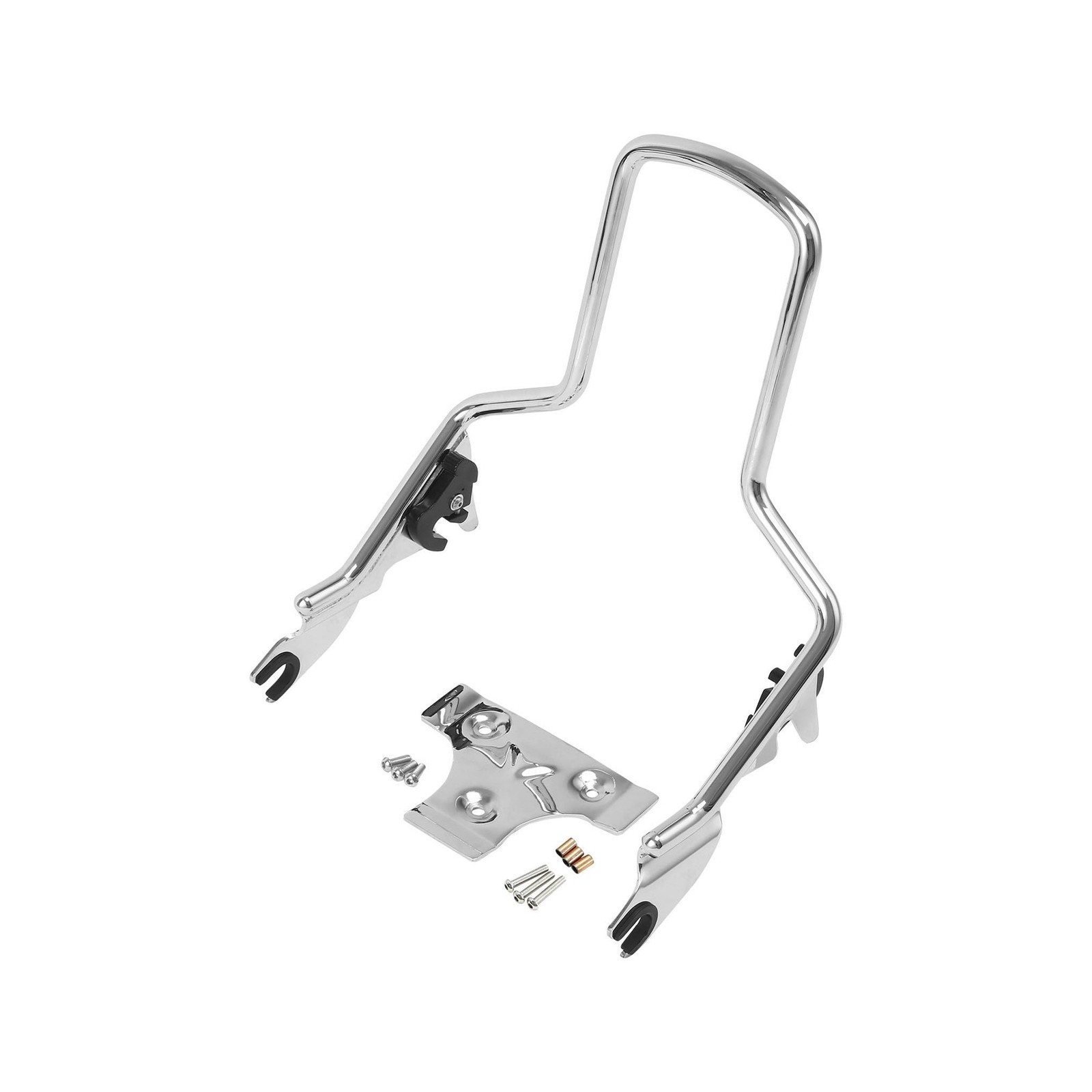 Detachable Sissy Bar Passenger Backrest Upright Passenger Backrest Pad & Lugg…