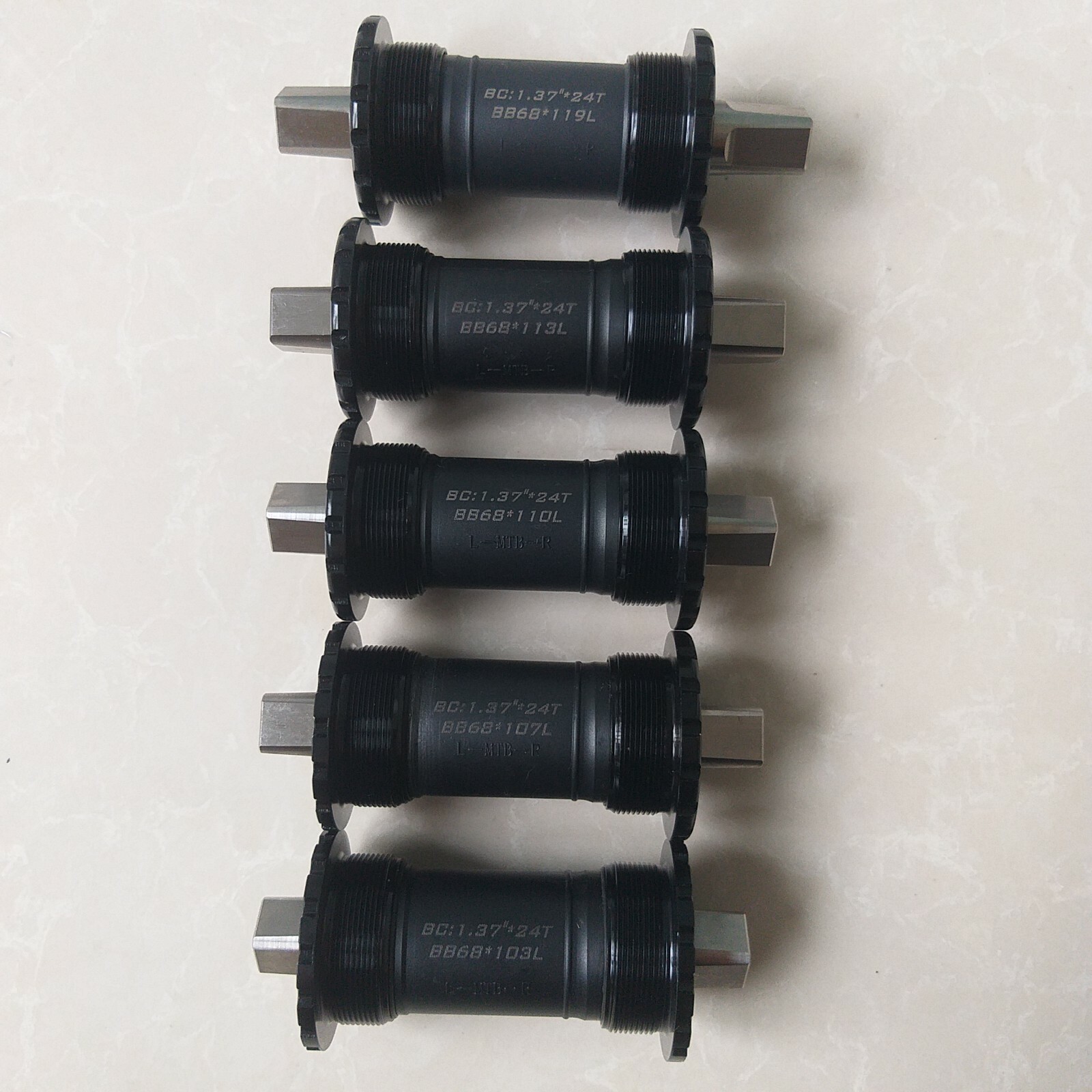 Titanium 103mm Bicycle Square Taper Bottom Bracket Bearing Cartridge 68mm 103L