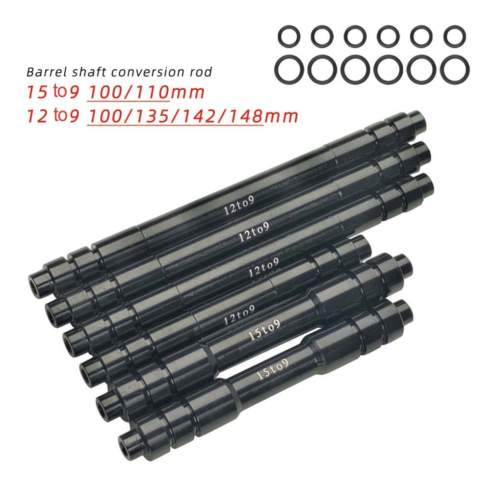 Bike Thru Axle Adapter 100110135142148mm Convert 12 15mm to 9mm QR Hub