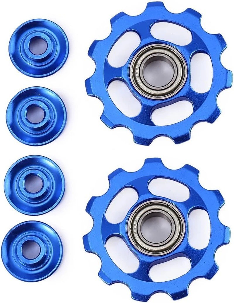 2 Pcs 11T Aluminum Sealed Bearing Jockey Wheel Rear Derailleur Pulley for Shiman