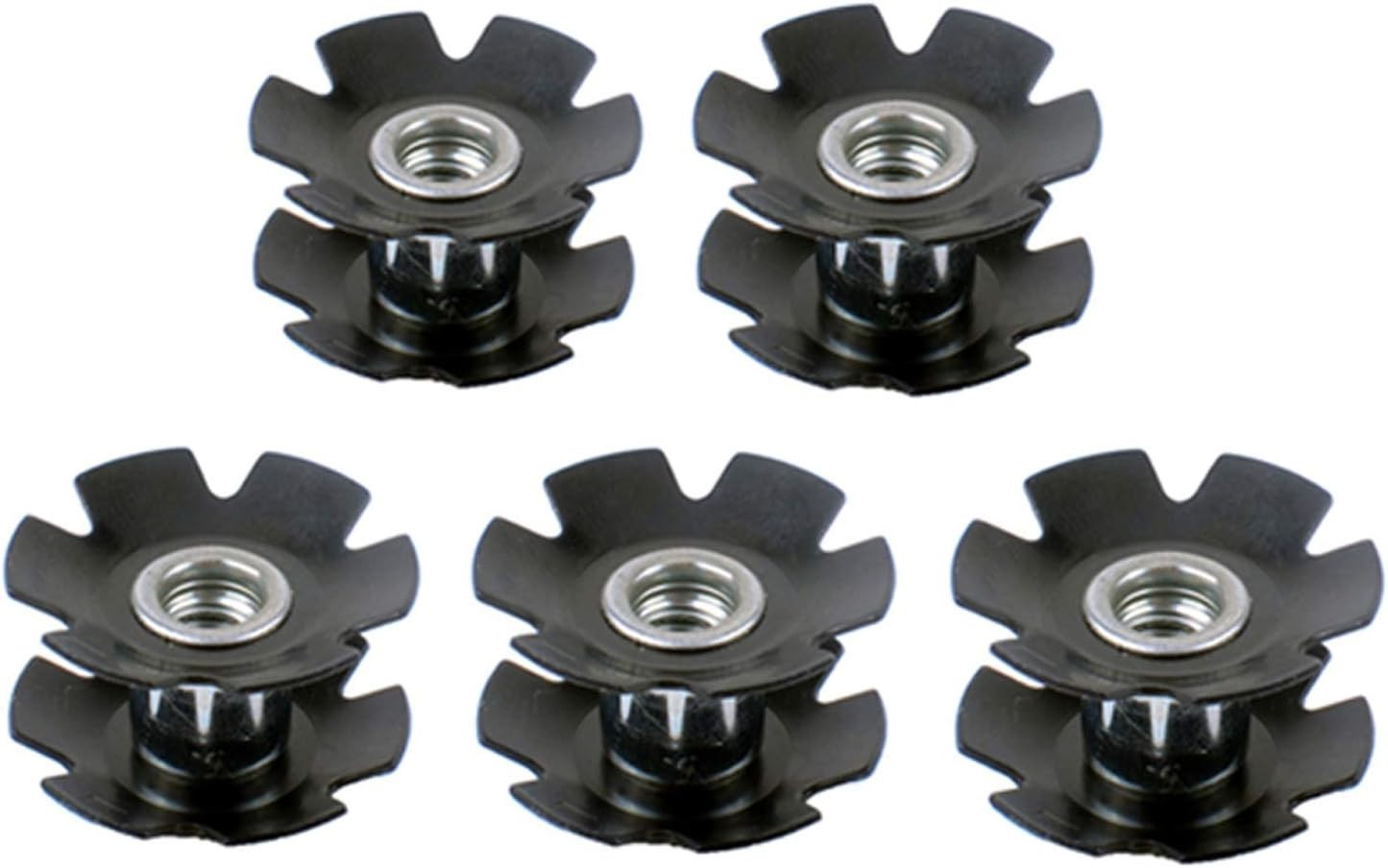 Durable Alloy Steel 1-1/8 Inch Star Nuts for Secure Bike Headset Installation