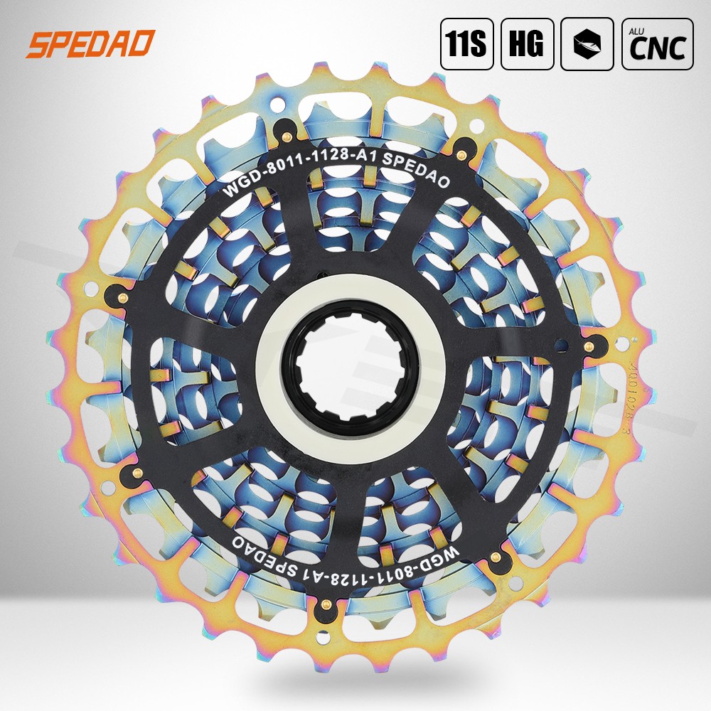 Spedao 11 Speed Cassette 11-28/32/34T Ultralight CNC HG Road Bike Freewheel