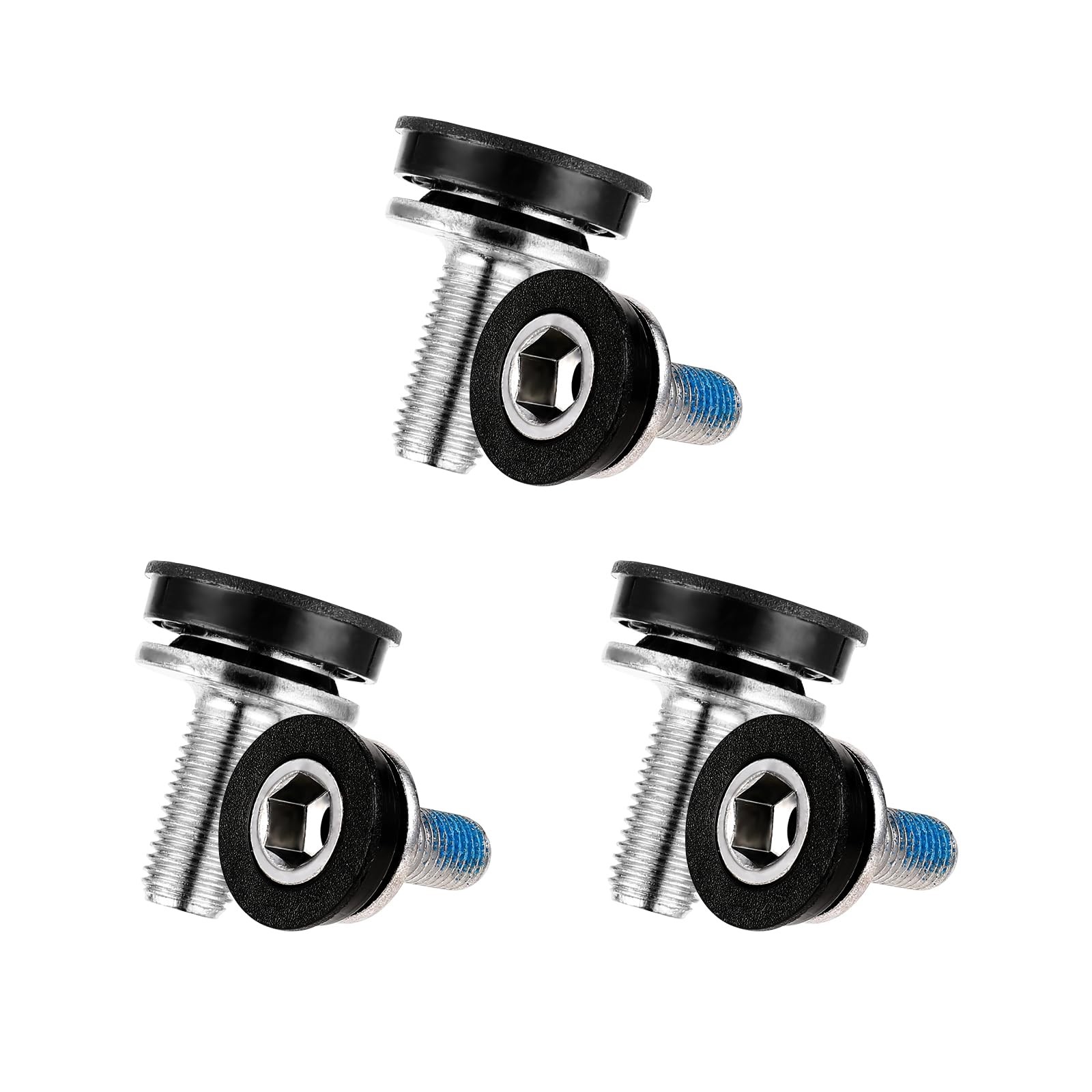 6 PCS 8mm Bike Hex Crank Arm Fixing Bolt Screws Caps Bottom Bracket Hardware