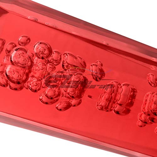 Shift Knob Stick Crystal Transparent Bubble Throw Gear Shifter 20cm Red
