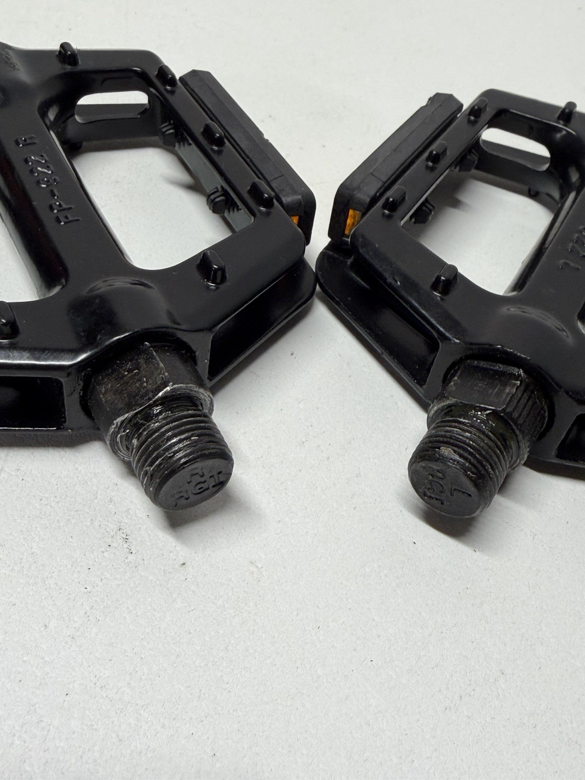 Set FP-922 1/2″ BMX Bike Bicycle Pedals Pair Left & Right Black W Reflectors