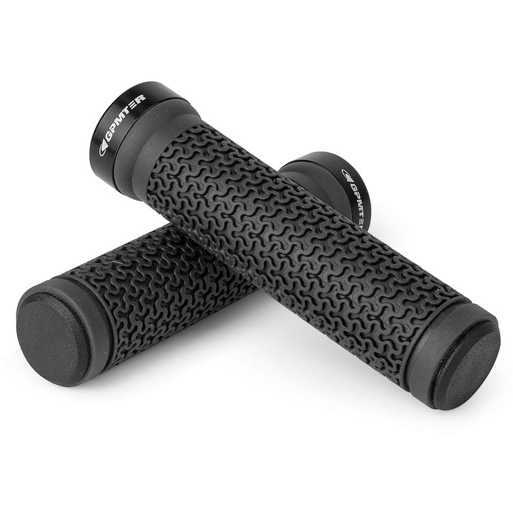 Bike Handlebar Grips, Single Lockon Bicycle Grips Handle Bar End Holding Lock…
