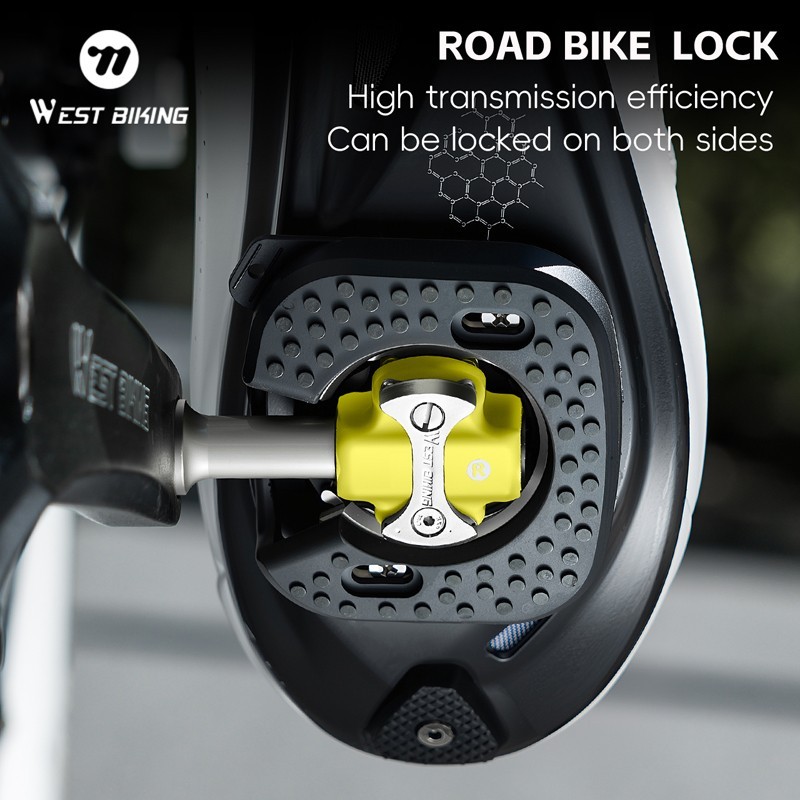Road Bike Lock Pedals 3 Bearing for SPEEDPLAY Bicycle Clipless Pedals Yellow