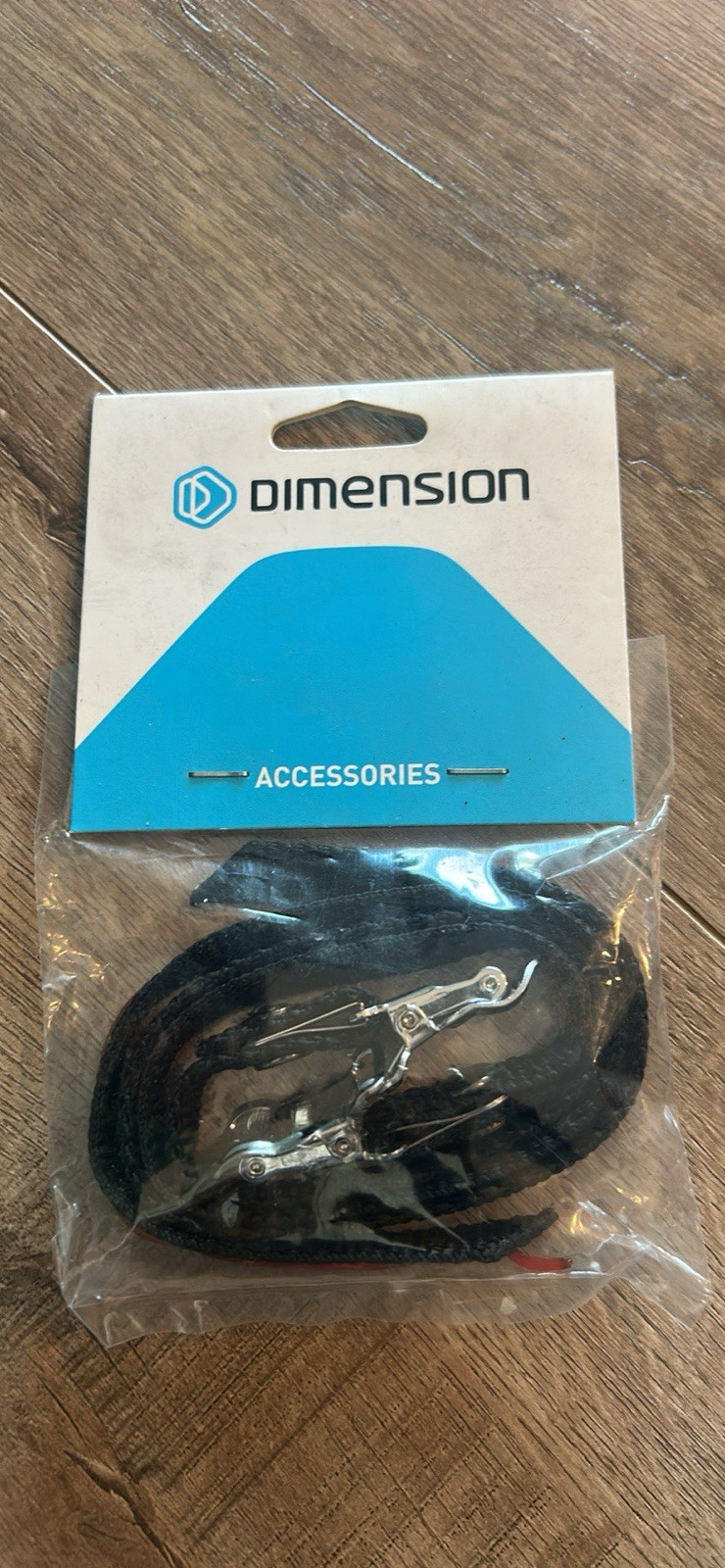 Title: Dimension Nylon Bicycle Toe Straps (12 x 450mm) – New