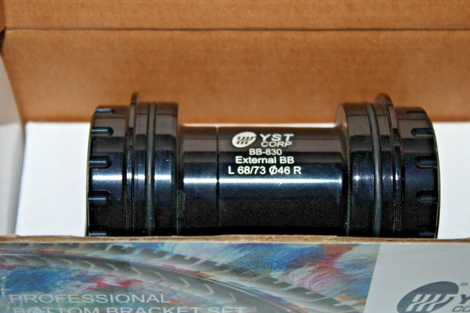 YST BB-830-GXP External Bottom Bracket Black 68/73 46mm 985241 Pressfit Repair!!