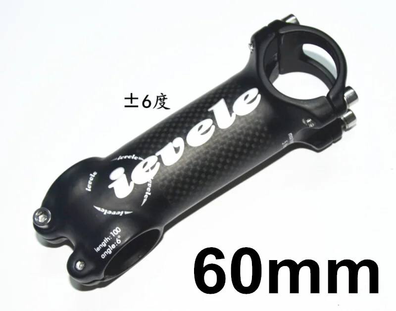 Carbon Fibre Aluminium Alloy MTB Bike Riser Road Bike Stem 60-120mm 28.6-31.8MM