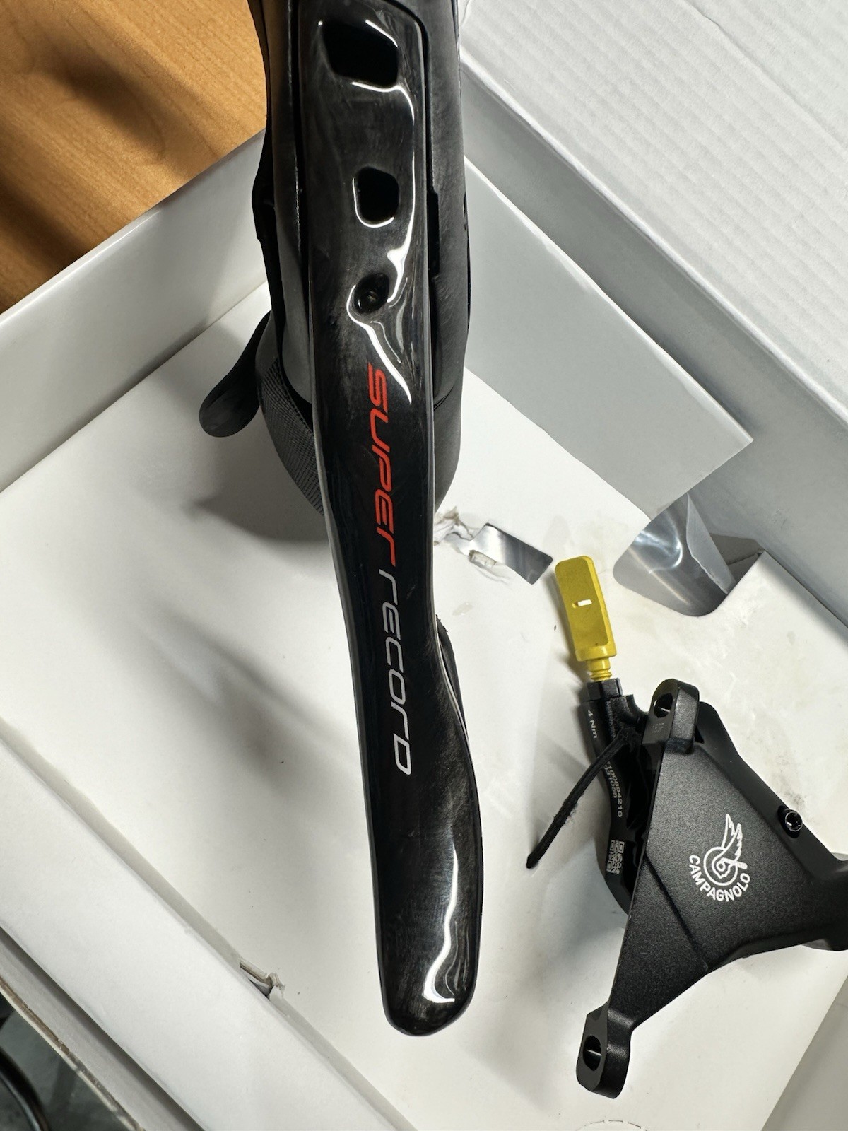 Campagnolo Super Record EPS Front Left Ergopower shifter and caliper NO HOSE
