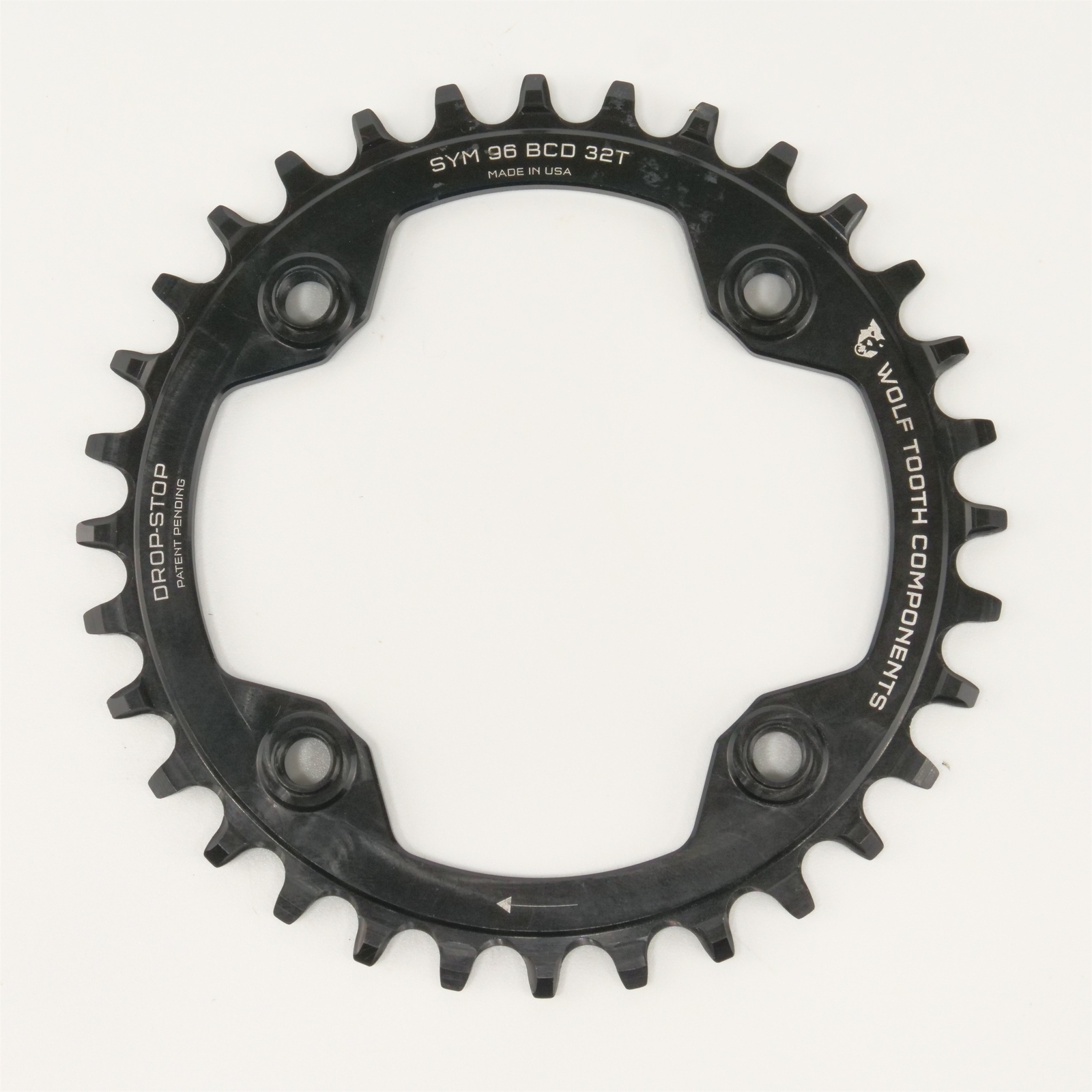 Wolf Tooth Drop Stop A SYM 32t Chainring 96mm Asymmetrical Shimano