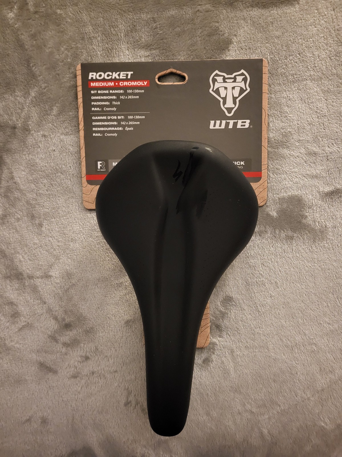 WTB Rocket Chromoly Medium Saddle Thick Padding PN: W065-0593