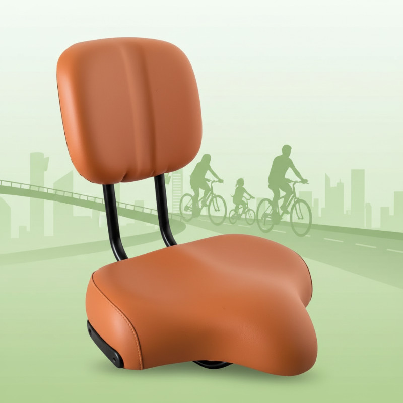 Bike Seat with Backrest Oversized Comfort Bicycle Bike Seats Bicycle Accessories