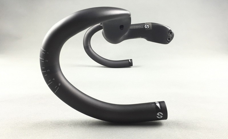 Carbon Fiber Road Bike Drop bar Bicycle Integrated Handlebar Stem 28.6mm 44*10cm