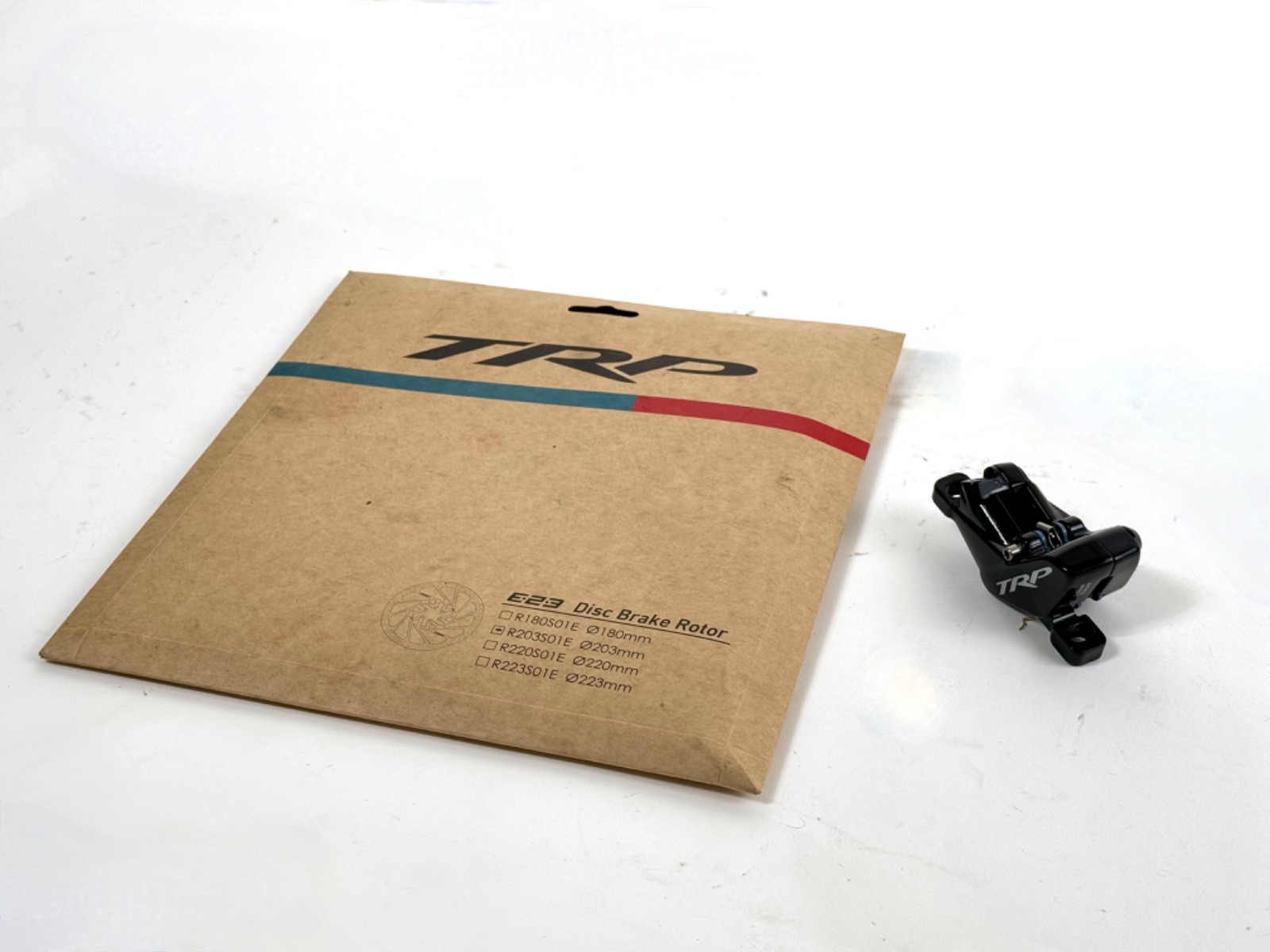 TRP Trail / DHR Evo 4-piston Caliper + 180mm 2.3mm thick rotor MTB DH Bicycle FR