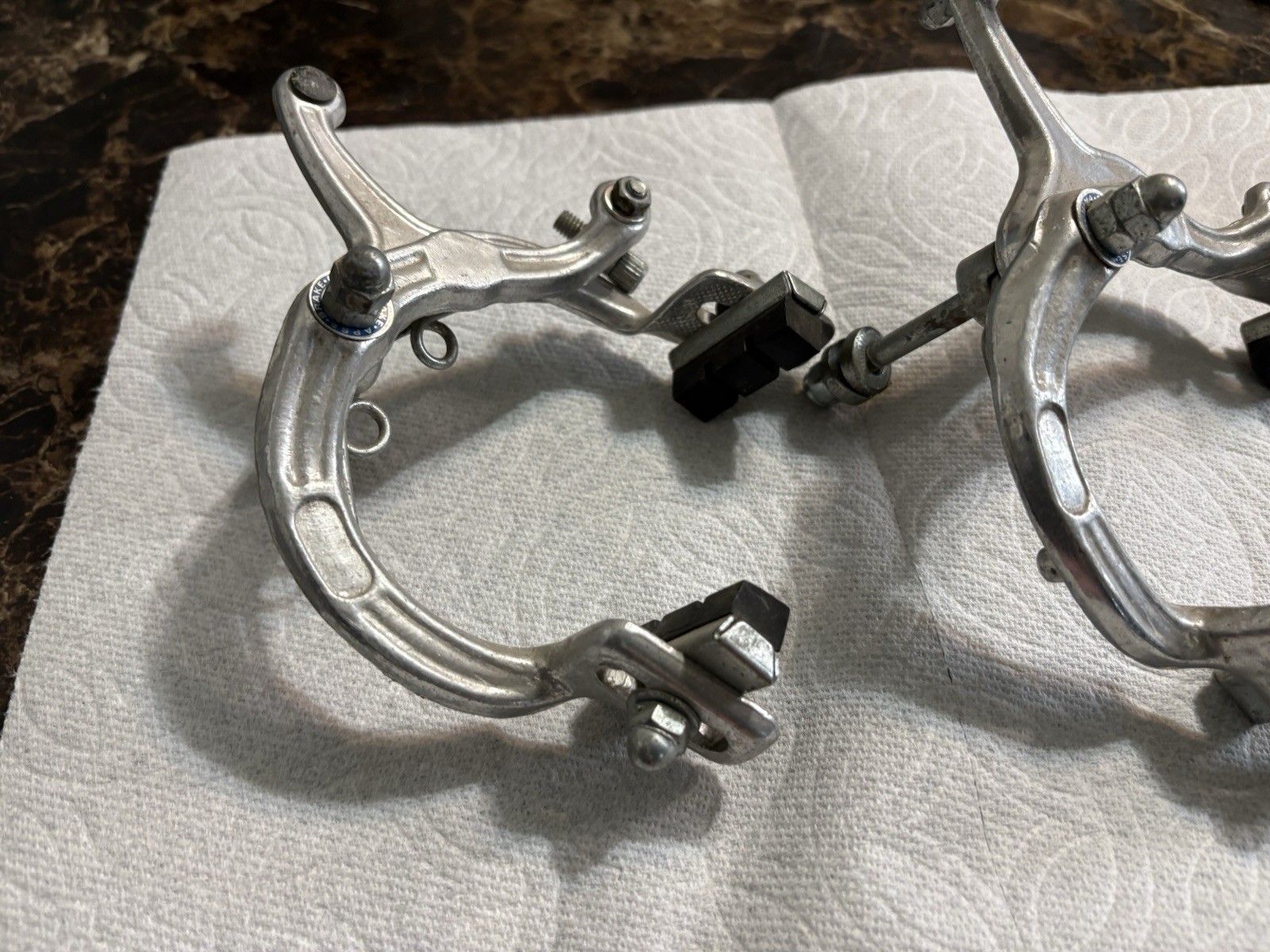 BMX 1000A Sidepull Brake Caliper PAIR Front Rear Silver used brakes APSE CHINA