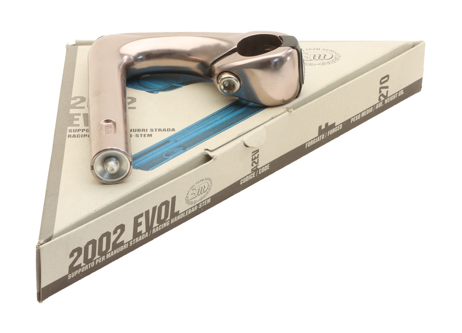 3ttt 1″ 2002 EVOL 22.2mm Quill Stem 100mm 26mm Clamp Silver -17° 3T NEW NOS