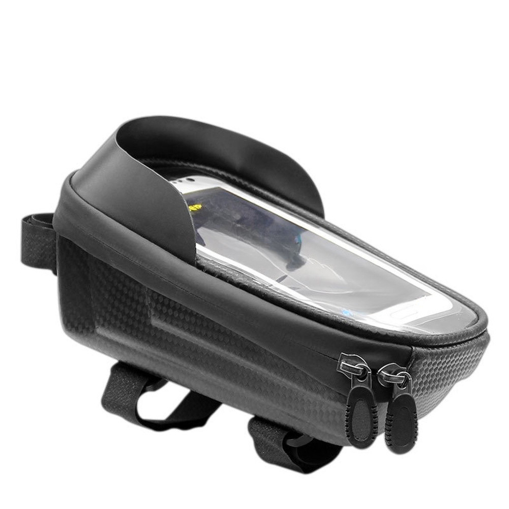 Bike Top Tube Bag 20 cm Hard Shell Waterproof Touchscreen Friendly for Riders