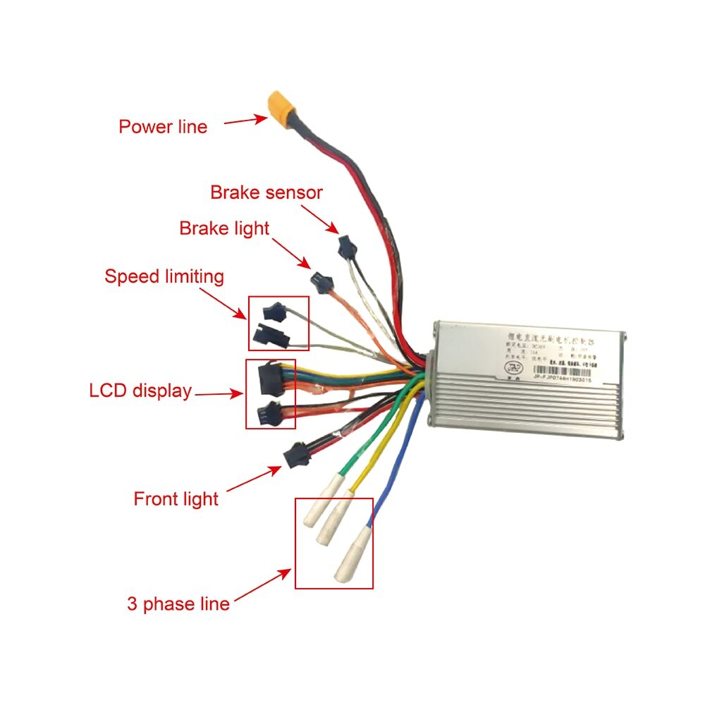 Ebike Controller Bike LCD Display For Electric Bicycle Controller 36V48V52V60V