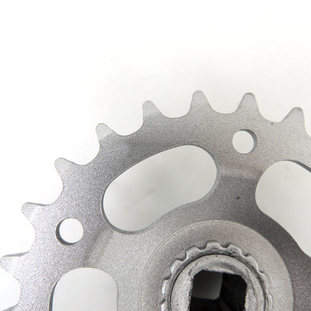 28T 114mm Aluminum Crankset for Single For Speed and Fixie Bikes Square Hole BB