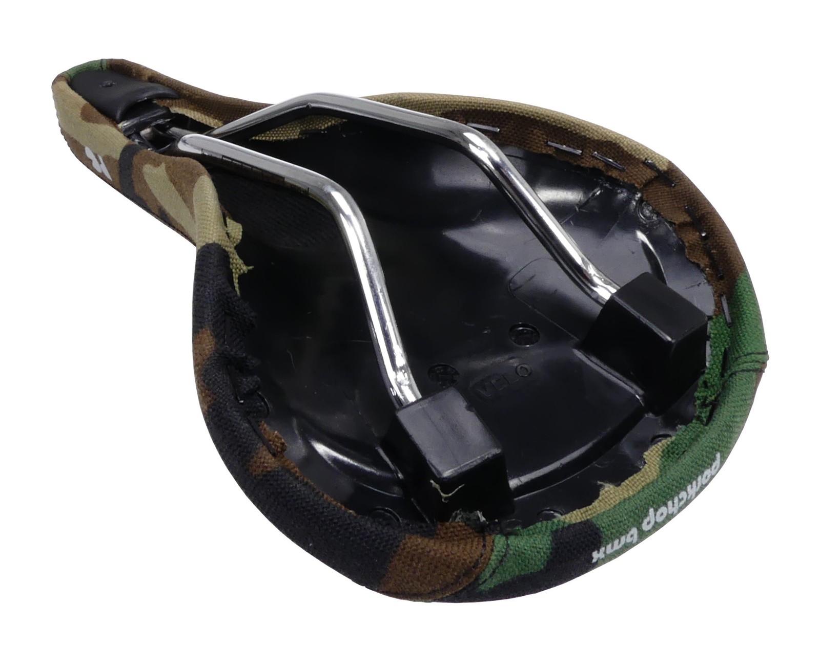 Porkchop BMX VL-1356 railed bicycle seat saddle – BALLISTIC NYLON – CAMO