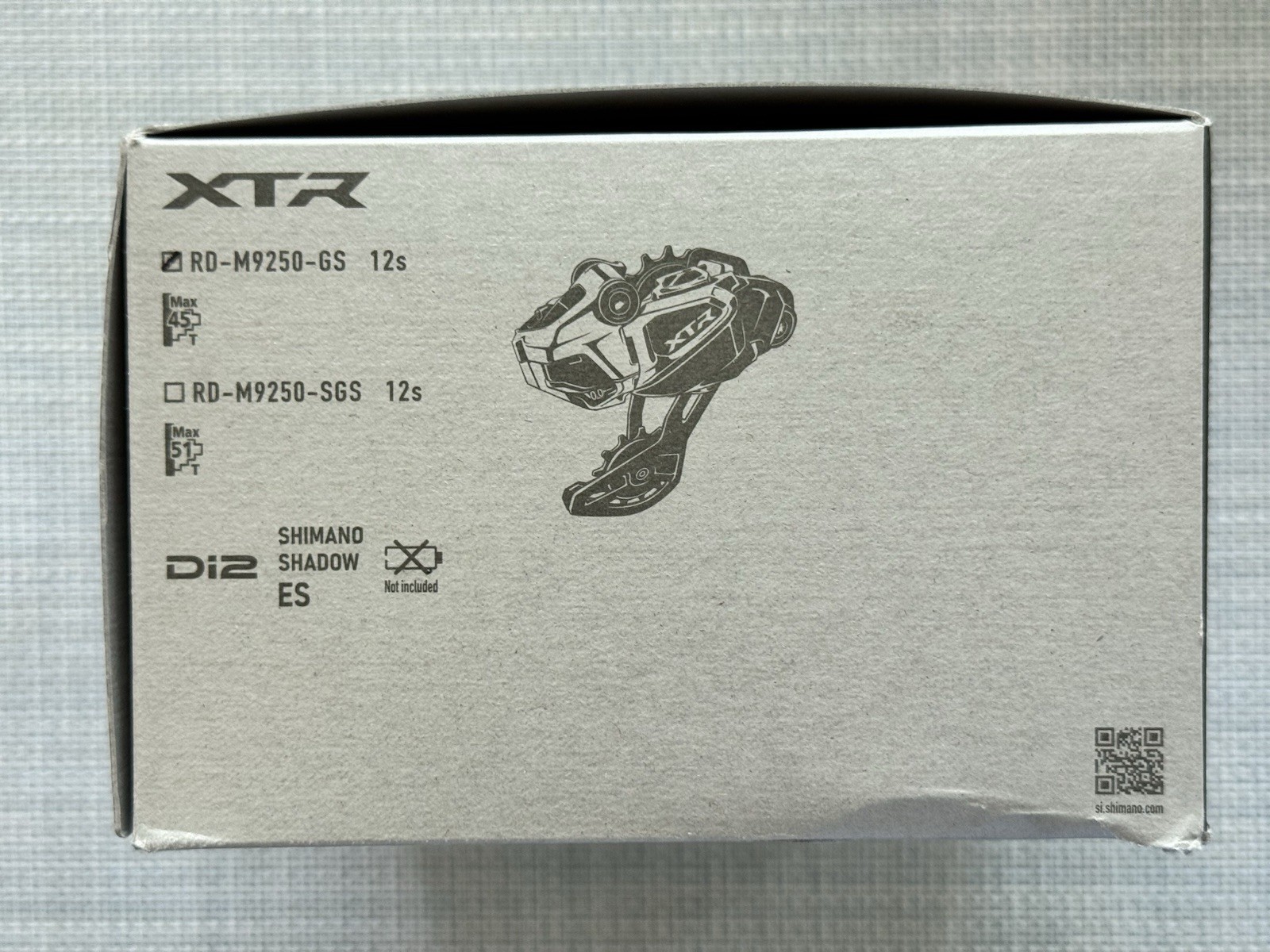 Shimano XTR RD-M9250-GS Di2 Wireless Medium Cage (45t Max) Derailleur 12-Speed