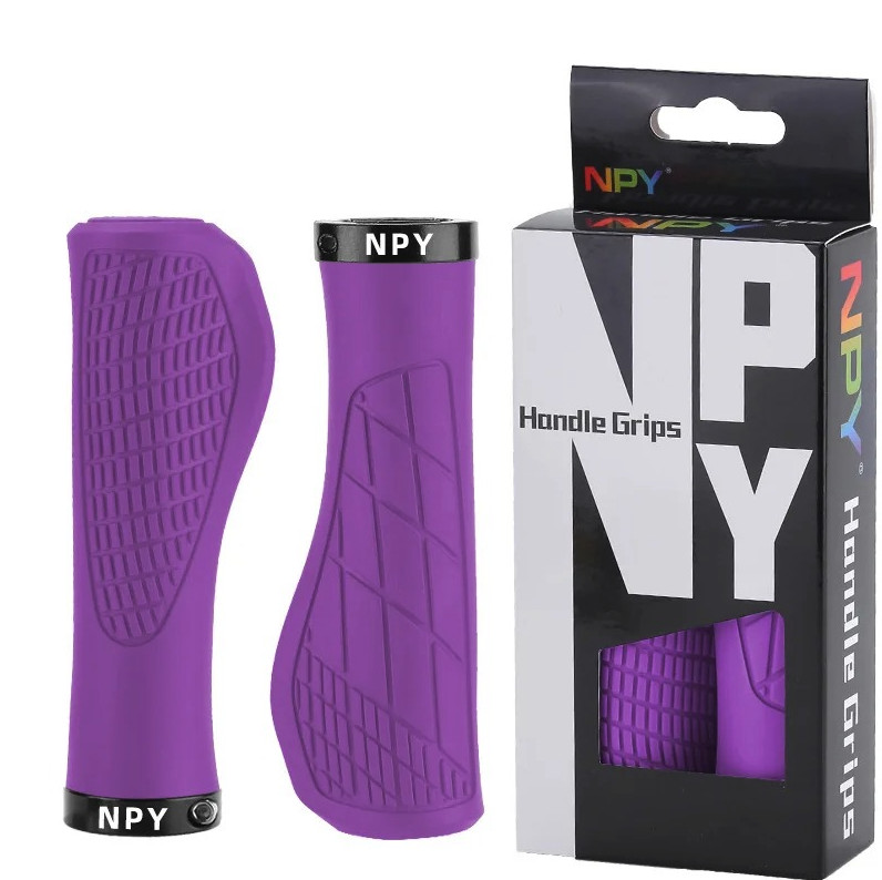 1 Pair MTB Handlebar Grips Lock On Rubber 22.2mm Non Slip Bike Grip – NEW