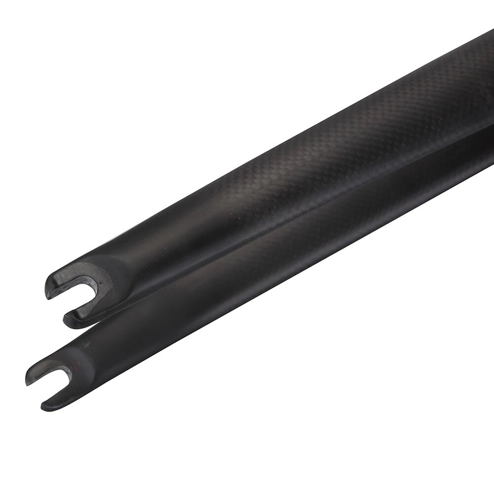 Carbon Fiber Road Bike Fork Straight/Cone Tube Rigid Bicycle Fork 700C 28.6mm