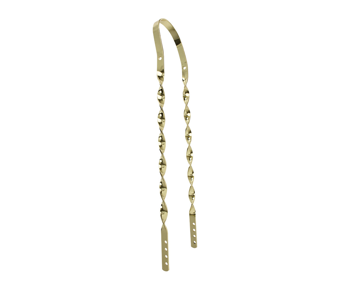 NEW! OG LOWRIDER STEEL FLAT TWISTED SISSY BAR IN GOLD FOR 26″ LOWRIDER BIKE