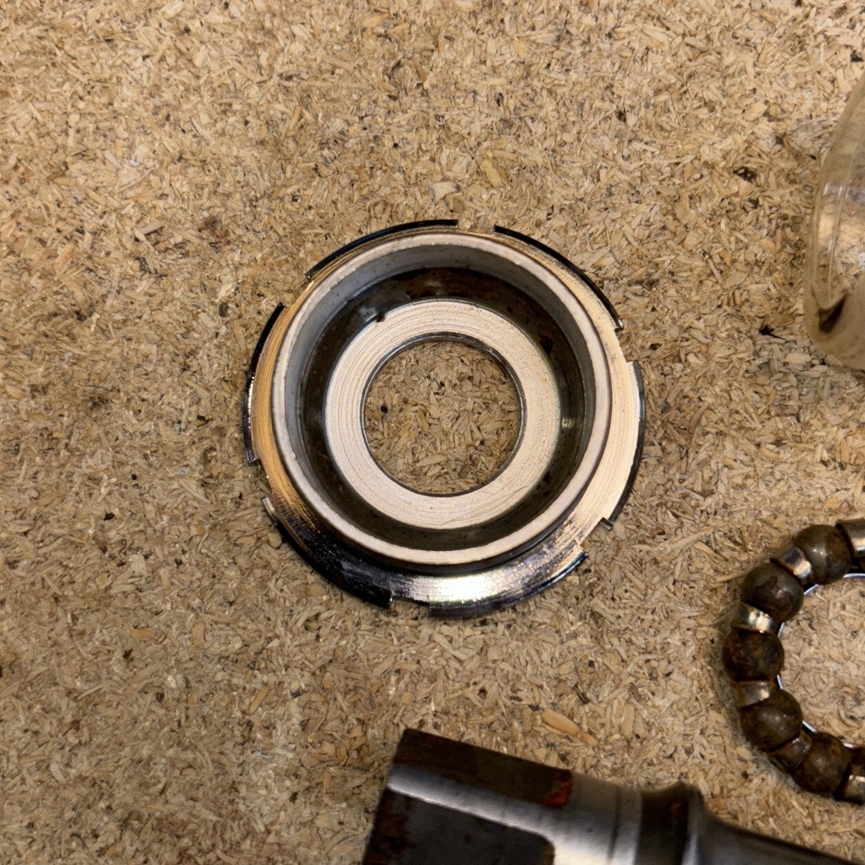 Vintage Campagnolo Super Record Bottom Bracket English Thread 109mm Hollow Axle