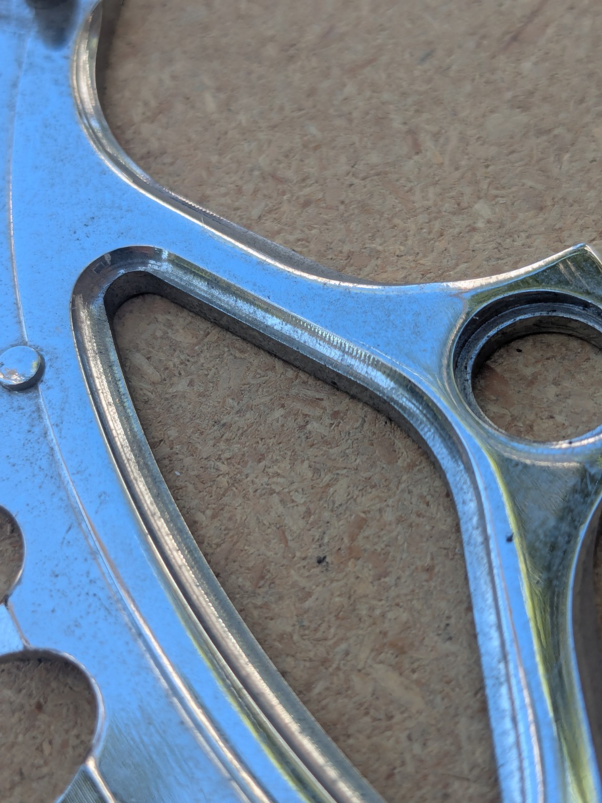 52 tooth x 130 bcd Road Bike Chainring Bicycle Silver Gloss Nice BIN