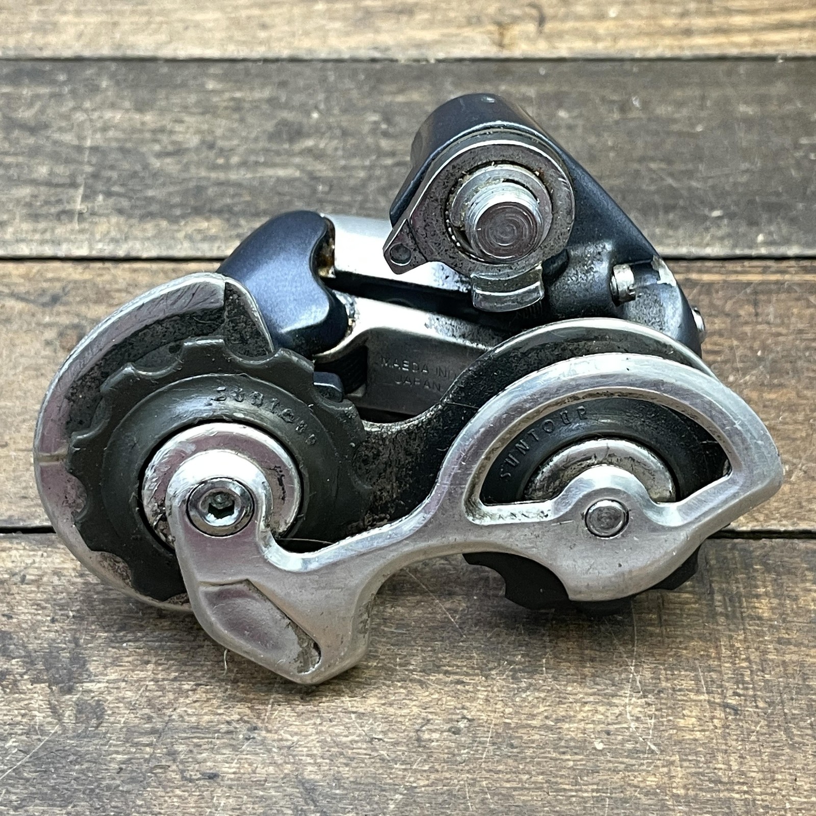Vintage SunTour GPX Rear Derailleur Short Cage Hanger Silver Japan Road 220g
