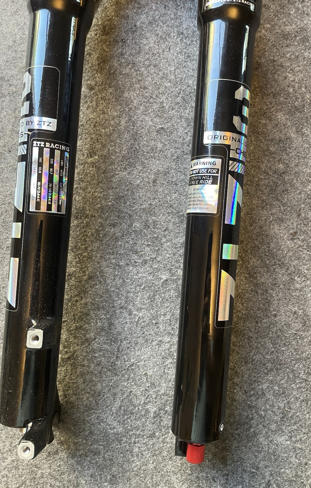 ZTZ 29in MTB Air Suspension Fork, Tapered Tube, 120mm Travel, 9mm QR