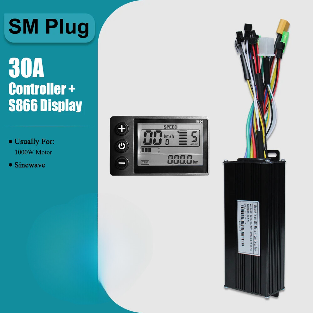 E-bike Three-Mode Sine Wave 36V 48V 17A 26A 30A 40A Controller with LCD Display