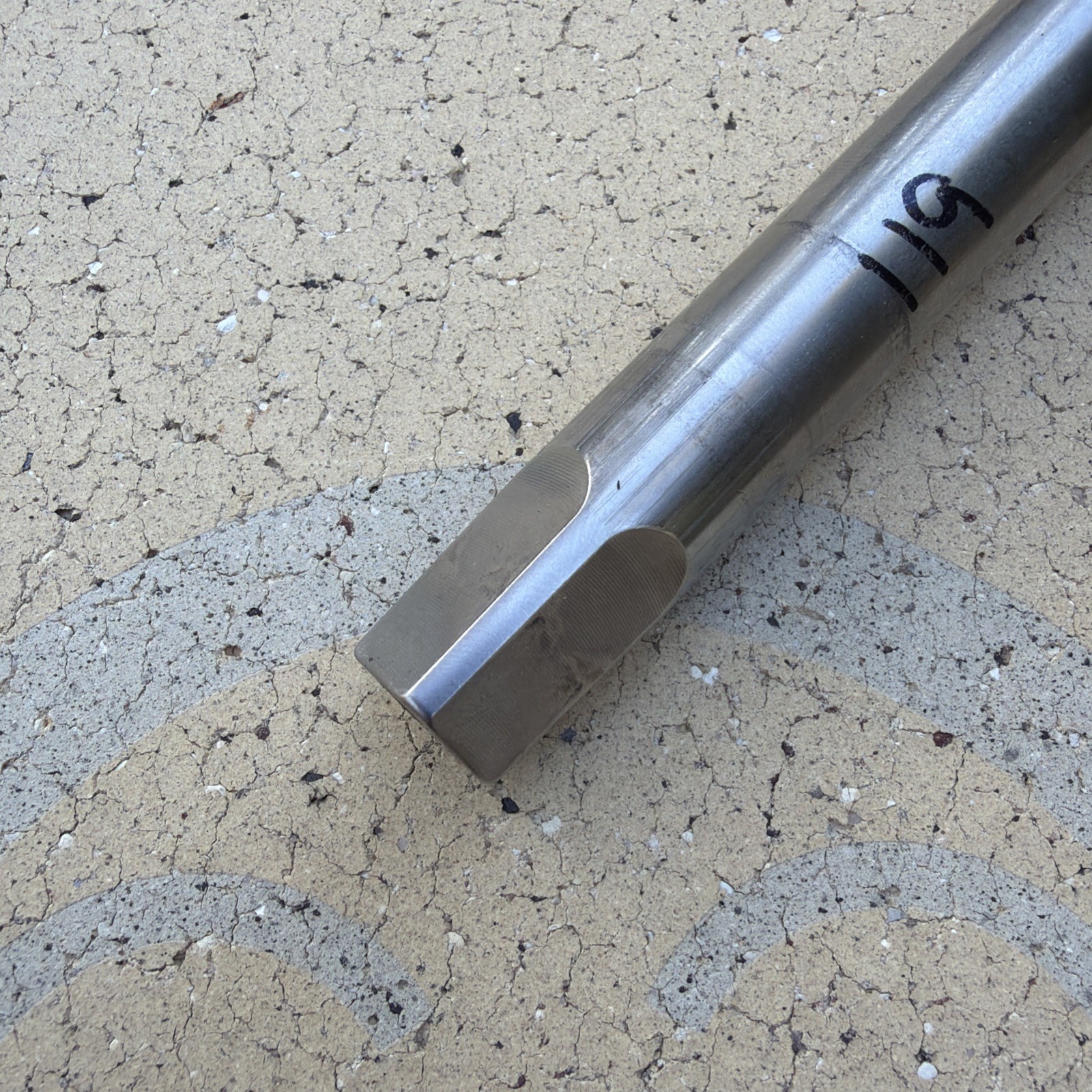 119mm Phil Wood & Co square taper (JIS) Stainless Steel Bottom Bracket Spindle