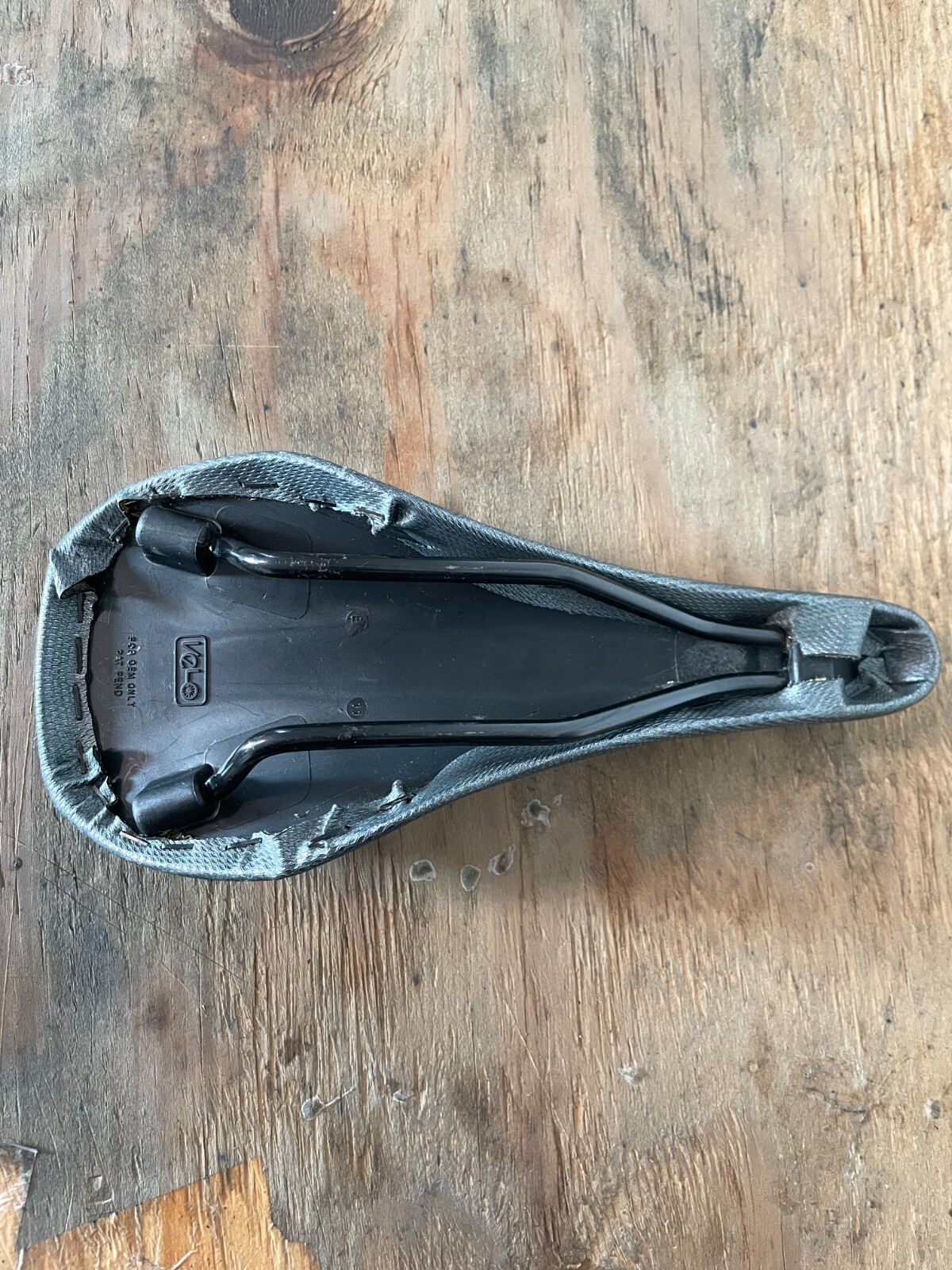 Vintage Bontrager C20 Cycling Saddle 120mm 7x7mm Steel Rails Velo Gray