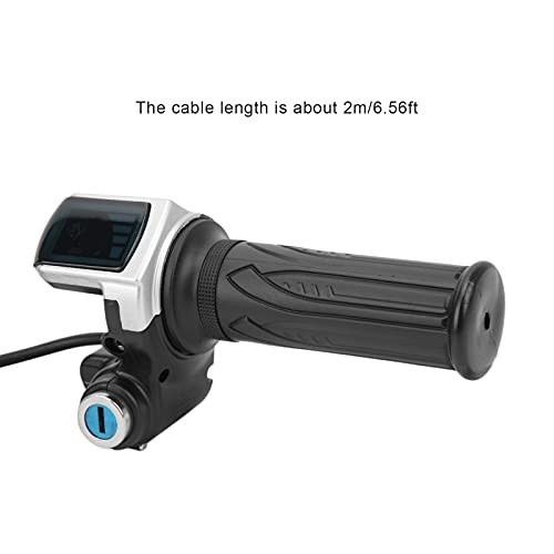 Electric Bike Throttle Grip Lock Key Set LED Indicator for Motorcycle Scooter