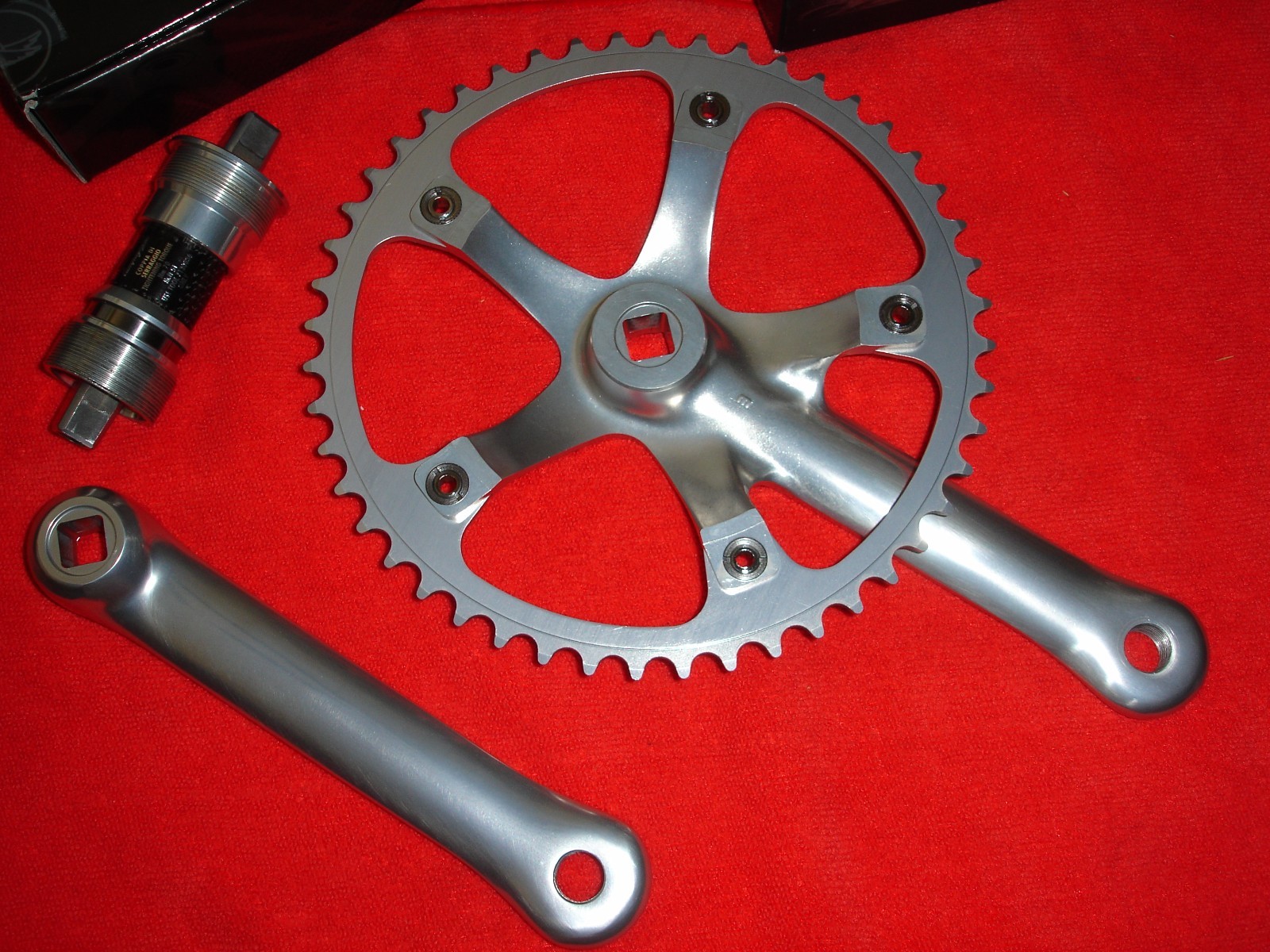Campagnolo Record Pista Crankset with Italian Threaded Bottom Bracket